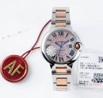 (AF Factory) Swiss Made Replica Ballon Bleu de Cartier Cal.076 Pink MOP Dial 33 Unisex